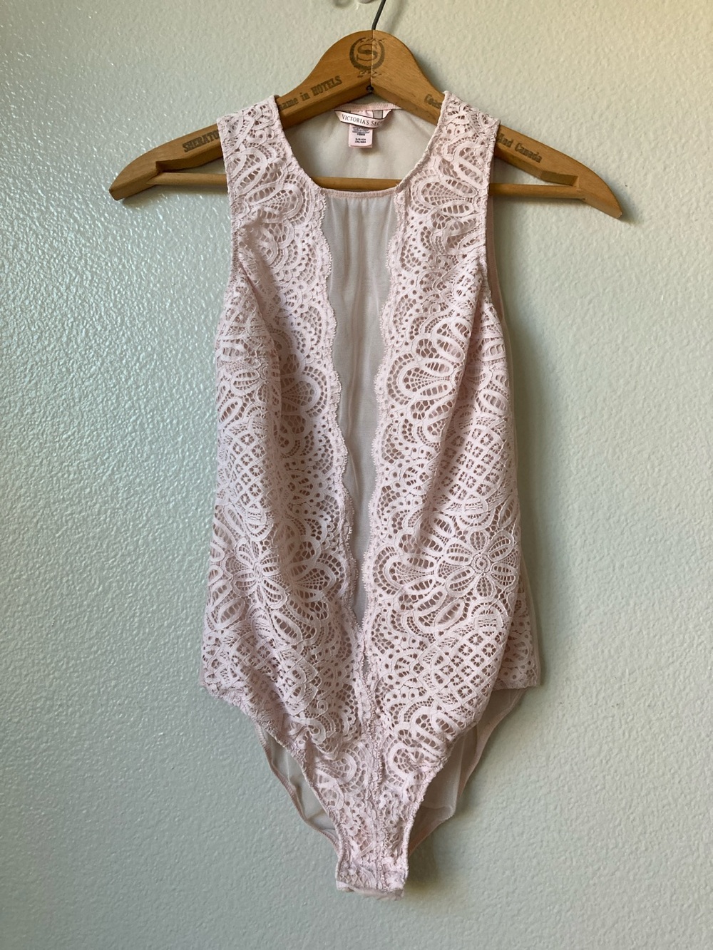 Victoria's Secret Lace Bodysuit Sheer sz S - Picture 3 of 6
